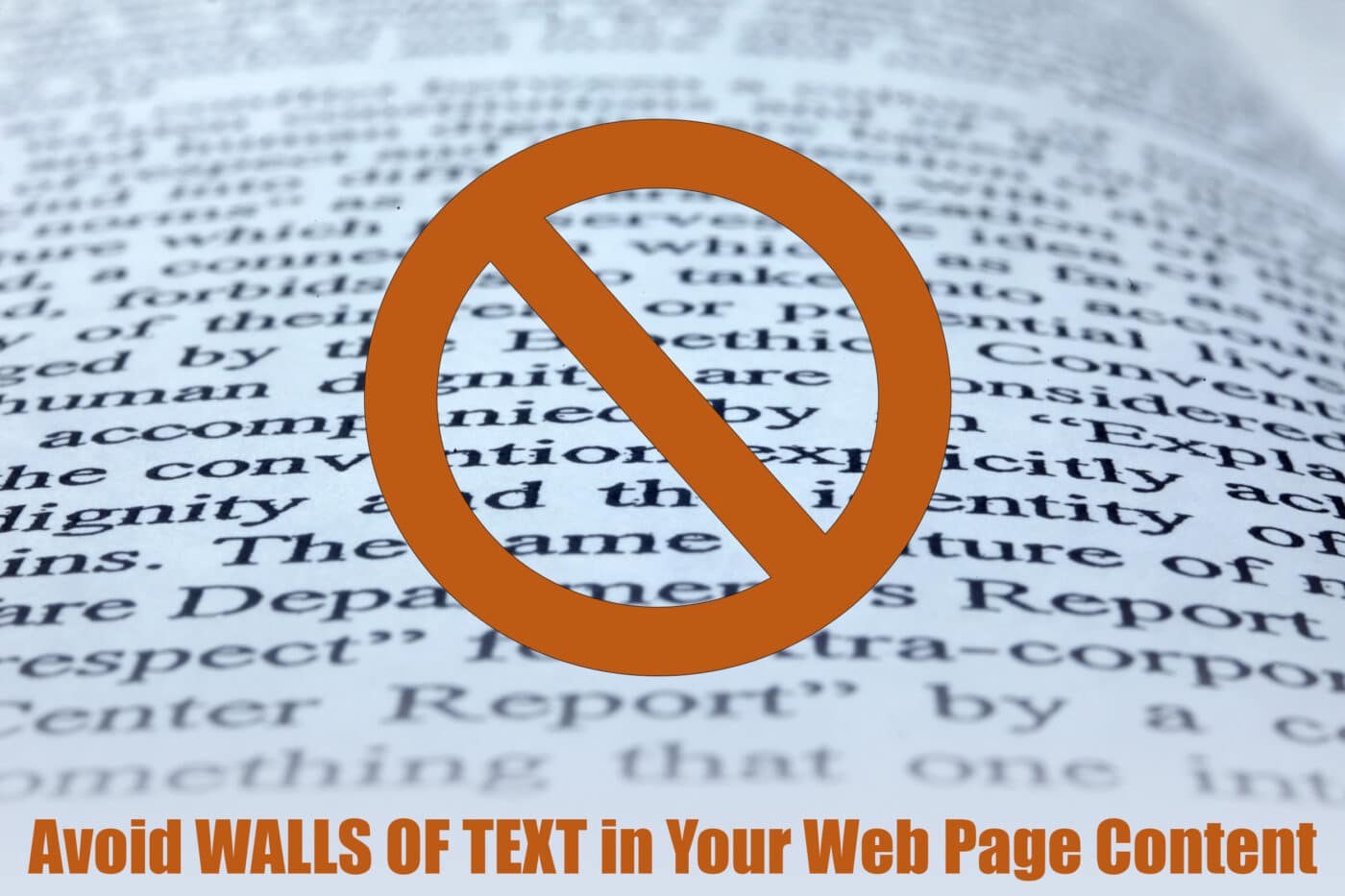 Avoid Walls of Text in Your Website Content
