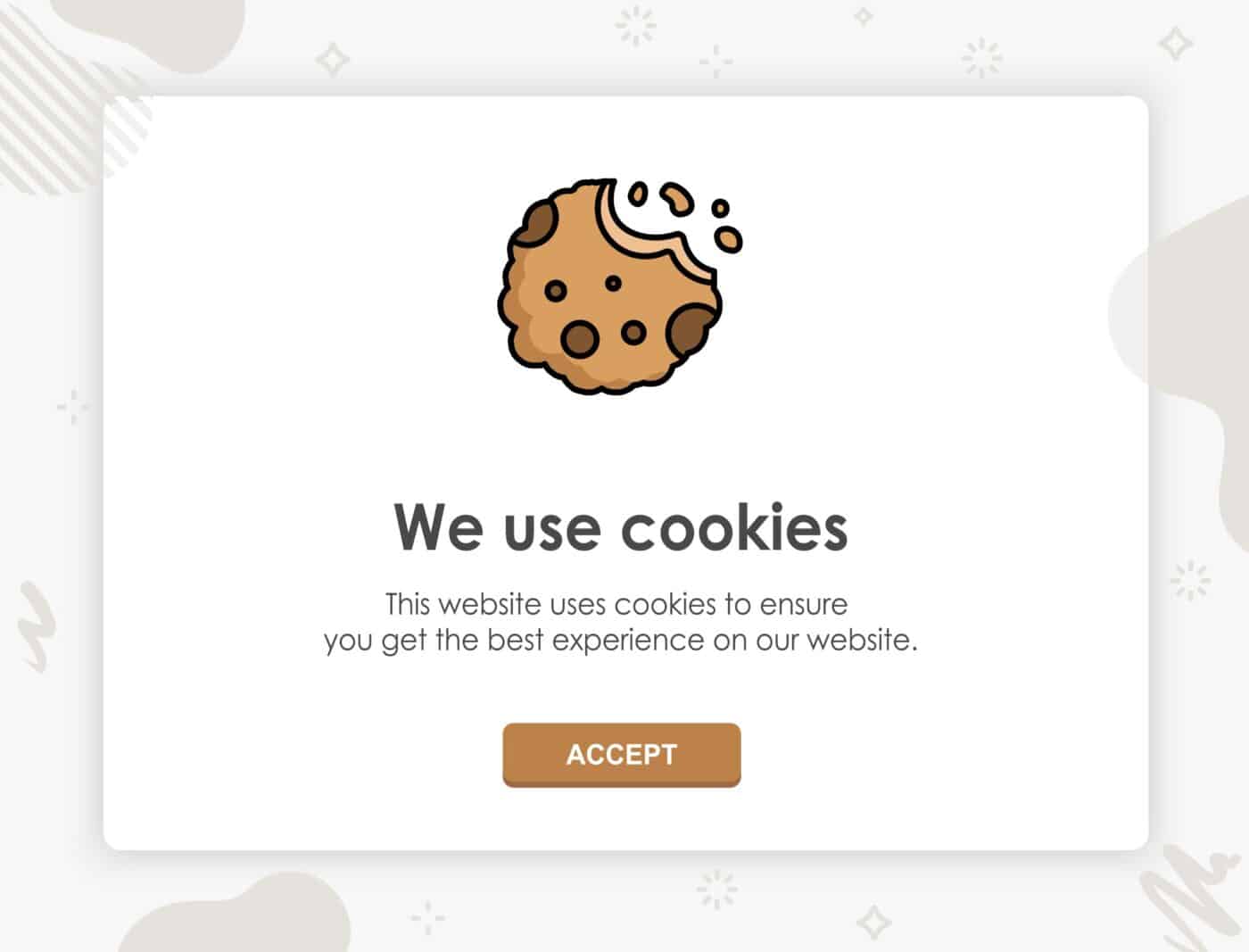 Our Website Uses Cookies Consent Notification